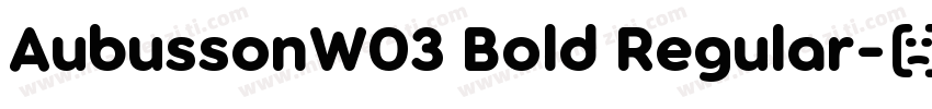 AubussonW03 Bold Regular字体转换